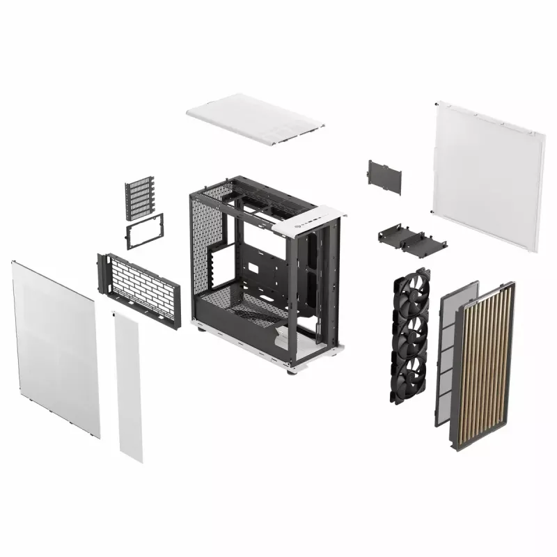 PC-kotelo Fractal Design FD-C-NOR1X-03 Midi Tower valkoinen