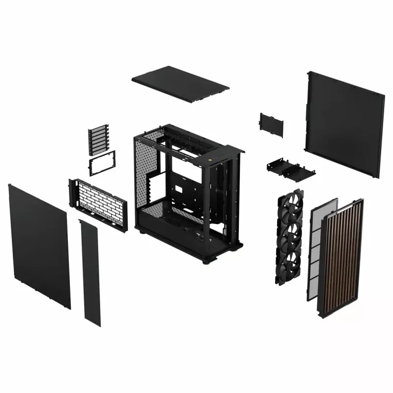 PC-kotelo Fractal Design FD-C-NOR1X-01 Midi Tower musta