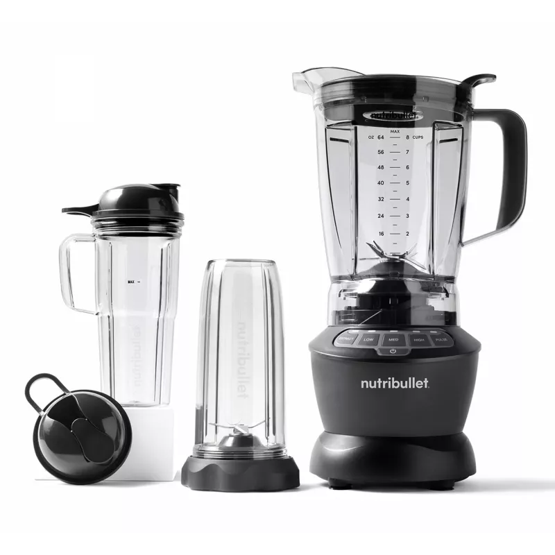 Tehosekoitin NUTRIBULLET NBF500DG — 1,9 l kannu, 1200 W, jäänmurskaus, hopea