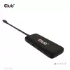Club3D CSV-1548 USB-C-keskitin, 4x USB-C 10 Gbps, 100W PD, musta