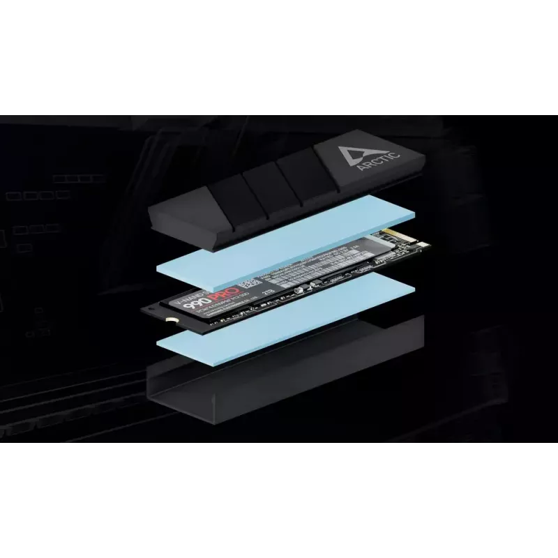 ARCTIC M2 Pro (musta) - SSD-jäähdytin M.2-asemille