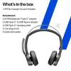 HP Poly Voyager Focus 2 USB-C-C -kuulokemikrofoni +USB-C/A-sovitin