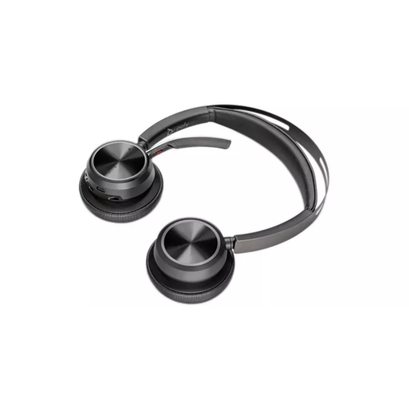 HP Poly Voyager Focus 2 USB-C-C -kuulokemikrofoni +USB-C/A-sovitin