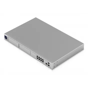 Hallittava kytkin UBIQUITI UniFi Dream Machine Pro Max, 9-porttinen 2.5G Ethernet, 1U-teline, 2×SFP+, 10G-tuki, 60W teho