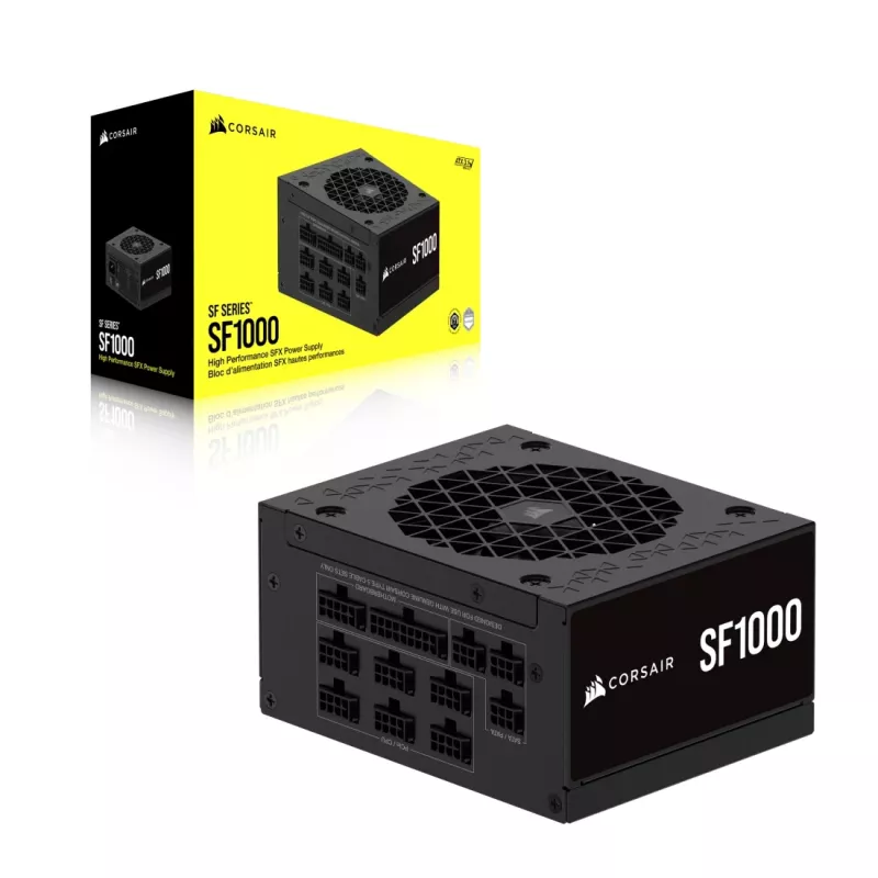 Corsair SF1000 SFX-virtalähde, 1000 W, 80 PLUS Platinum, täysmodulaarinen (CP-9020257-EU)