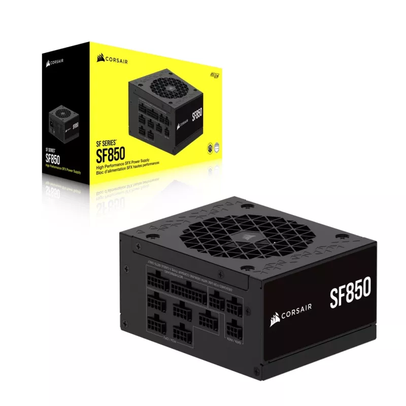 Corsair SF850 SFX -virtalähde, 850 W, 80 PLUS Platinum, modulaarinen (CP-9020256-EU)