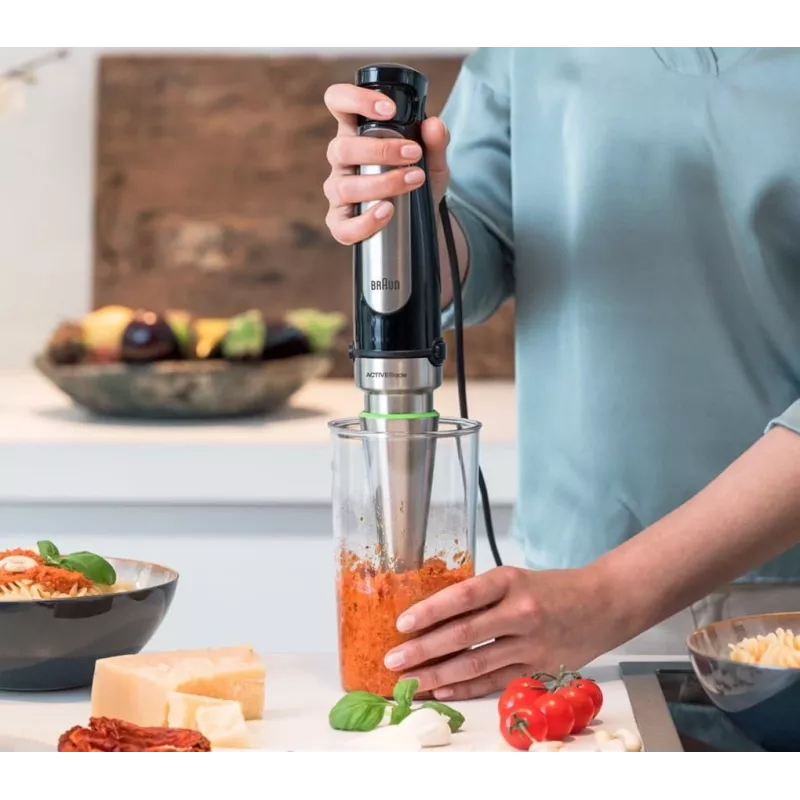 Braun MQ 7035X 0,6 L sauvasekoitin 1000 W musta, satiinitteräs