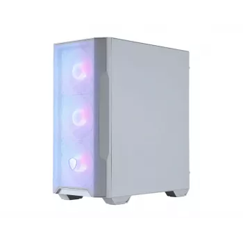 PC-kotelo MSI MAG FORGE M100R Midi-Tower läpinäkyvä, valkoinen