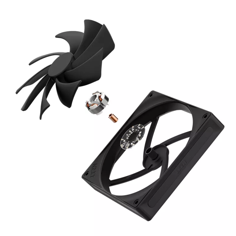 NZXT jäähdytystuuletin F140q 140mm musta Quiet Airflow