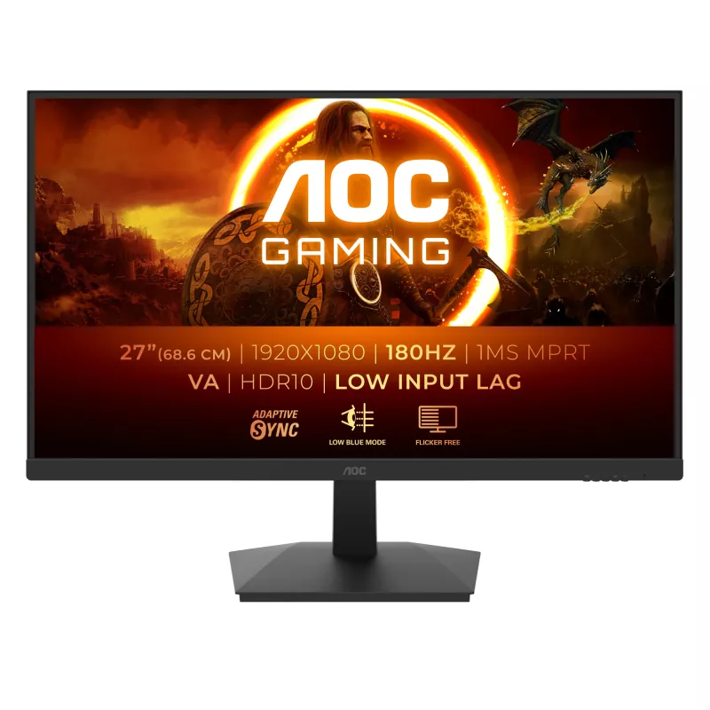 AOC G1 27G15N2 tietokonenäyttö 68,6 cm (27 inch) 1920 x 1080 pikseliä Full HD LCD musta