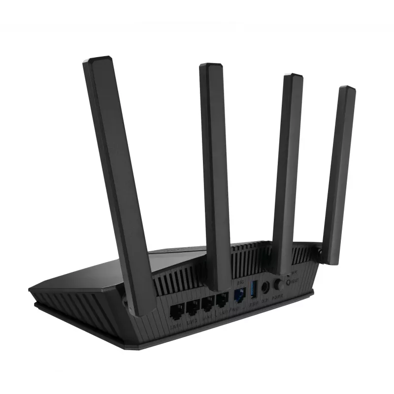 ASUS RT-BE58U V2 WLAN-reititin 2.5 Gigabit Ethernet Dualband (2.4 GHz / 5 GHz) musta