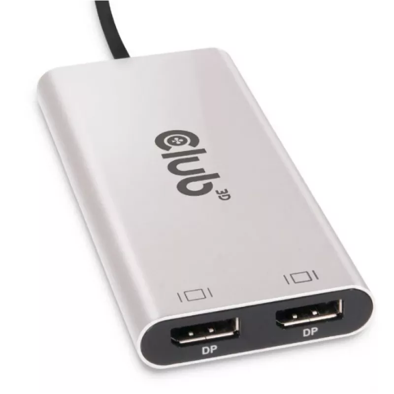 CLUB3D Thunderbolt™ 3 - DisplayPort™ kaksoisnäyttösovitin 4K60Hz M/F