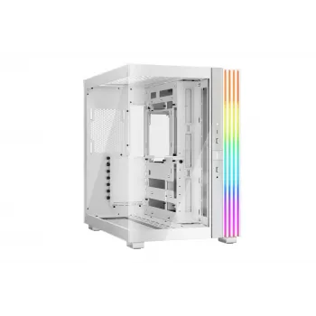 PC-kotelo be quiet! LIGHT BASE 600 DX valkoinen Midi Tower, ATX/microATX/Mini-ATX, lasilevy, RGB-etu, USB-C