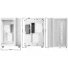 be quiet! Light Base 600 DX BGW66 Midi Tower -tietokonekotelo, ATX/micro-ATX/Mini-ITX, karkaistu lasia oleva sivupaneeli, ARGB, USB-C, valkoinen