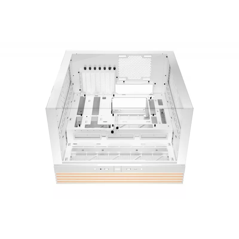 be quiet! Light Base 600 DX BGW66 Midi Tower -tietokonekotelo, ATX/micro-ATX/Mini-ITX, karkaistu lasia oleva sivupaneeli, ARGB, USB-C, valkoinen