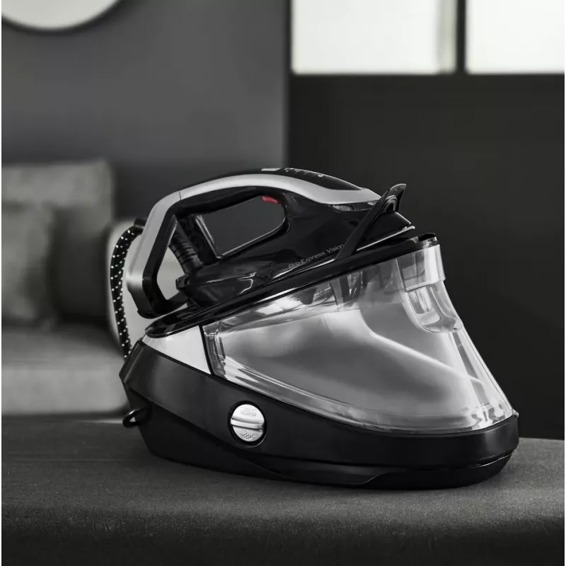 Tefal Pro Express Vision GV9821 3000 W 1,2 L Durilium AirGlide Autoclean silityspohja musta, hopea