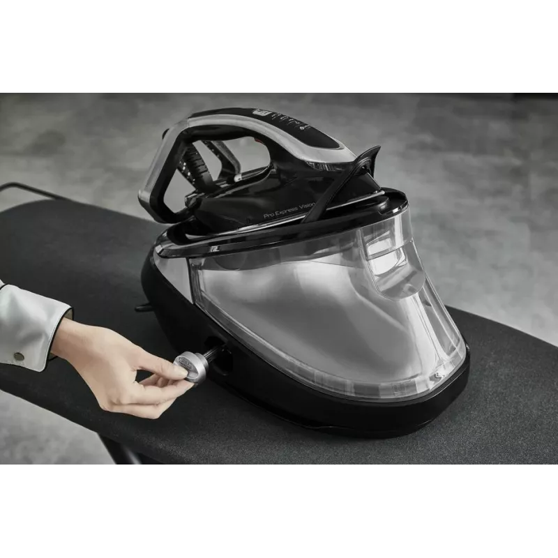 Tefal Pro Express Vision GV9821 3000 W 1,2 L Durilium AirGlide Autoclean silityspohja musta, hopea