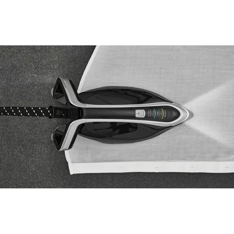 Tefal Pro Express Vision GV9821 3000 W 1,2 L Durilium AirGlide Autoclean silityspohja musta, hopea