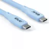 CLUB3D USB-C-kaapeli sininen, 2 m, USB-C, USB-C, USB4 Gen 2x2, 20 Gbit/s, sininen