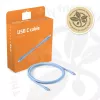 CLUB3D USB-C-kaapeli sininen, 2 m, USB-C, USB-C, USB4 Gen 2x2, 20 Gbit/s, sininen