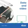 USB-C-kaapeli CLUB3D CAC-3001 2 m USB4 Gen 3x2 valkoinen