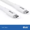 USB-C-kaapeli CLUB3D CAC-3001 2 m USB4 Gen 3x2 valkoinen