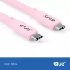 USB-C-kaapeli CLUB3D CAC-3002 2 m USB4 Gen 3x2 pinkki