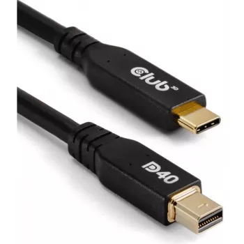 CLUB3D CAC-1561 DisplayPort-kaapeli 2 m Mini DisplayPort USB Type-C musta