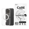 PanzerGlass CARE™ by ® Case läpinäkyvä hopeisella Kickstand-telineellä & MagSafe iPhone 16 Pro Max