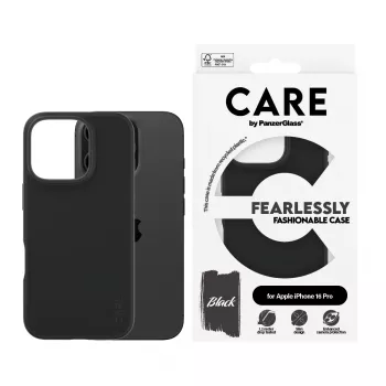 PanzerGlass CARE™ by ® Case musta iPhone 16 Pro
