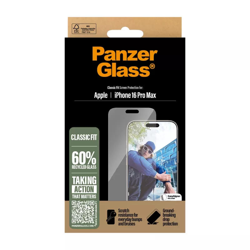 PanzerGlass ® näytönsuoja iPhone 16 Pro Max | Classic Fit