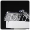 PanzerGlass CARE™ by ® Case läpinäkyvä hopeisella Kickstand-telineellä & MagSafe iPhone 16