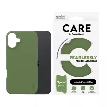 Suojakotelo PanzerGlass CARE by ® muodikas kotelo vihreä iPhone 16 Plus