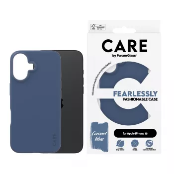 Suojakotelo PanzerGlass CARE by muotikotelo Blue iPhone 16 läpinäkyvä