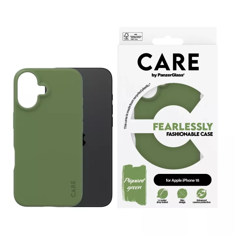 PanzerGlass CARE™ by ® kuori vihreä iPhone 16