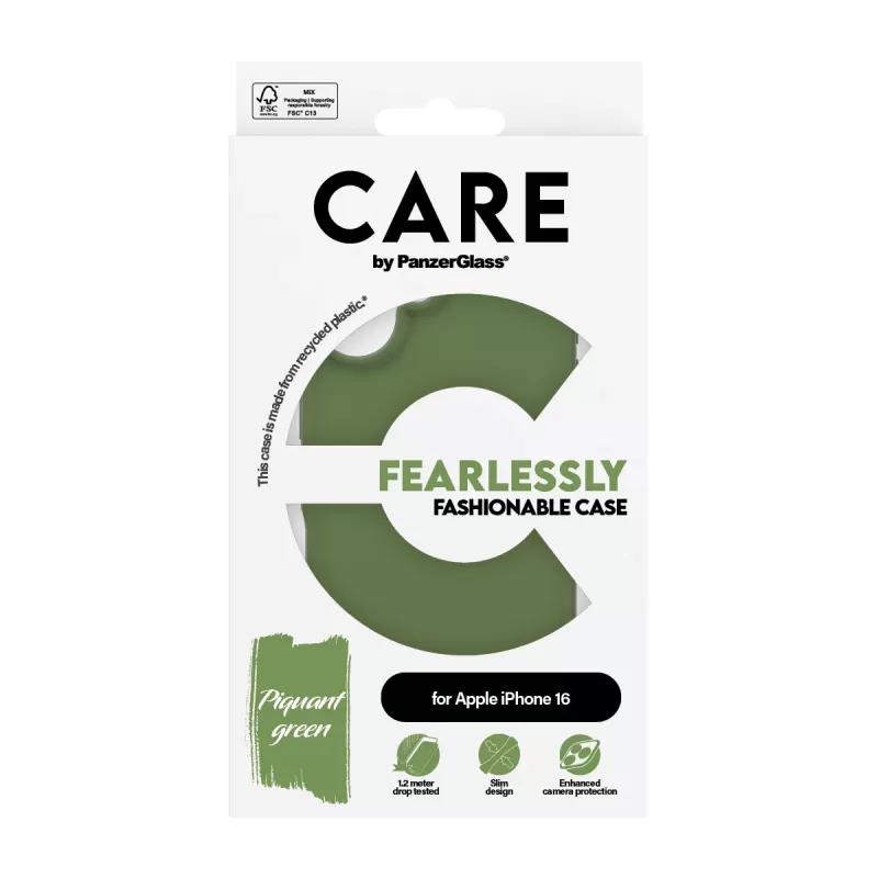 PanzerGlass CARE™ by ® kuori vihreä iPhone 16