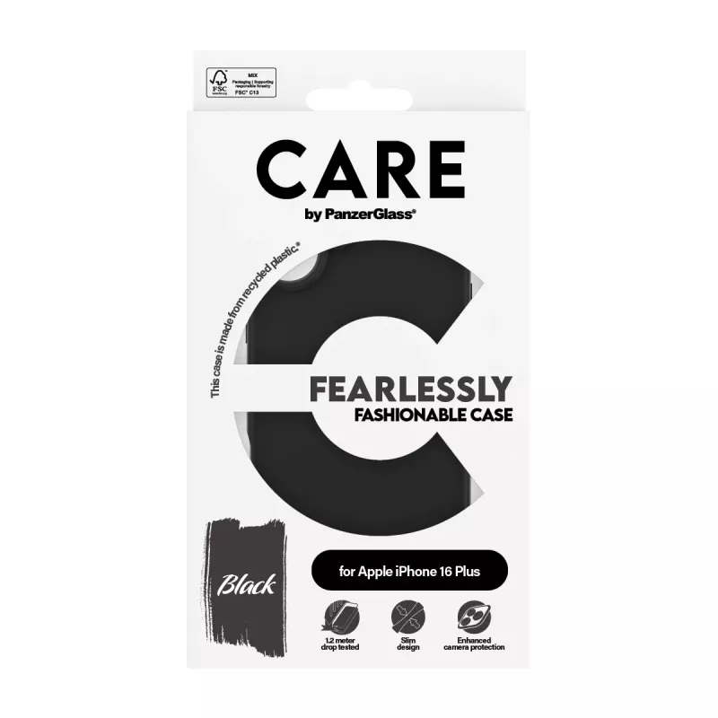 PanzerGlass CARE™ by ® kuori musta iPhone 16 Plus