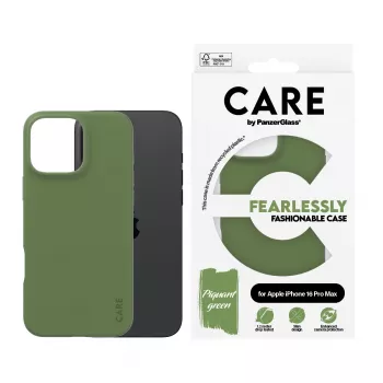 Suojakuori PanzerGlass CARE by ® muodikas kuori vihreä iPhone 16 Pro Max