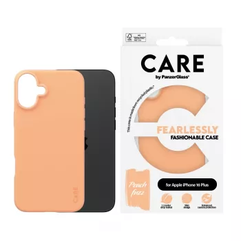 Suojakuori PanzerGlass CARE by muodikas kuori Peachy iPhone 16 Plus läpinäkyvä