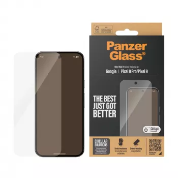 PanzerGlass näytönsuojakalvo Google Pixel 9 | 9 Pro Ultra-Wide Fit naarmuuntumaton iskunkestävä