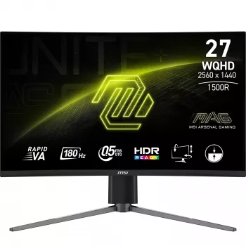 MSI MAG 27CQ6PF tietokonenäyttö 68,6 cm (27 inch) 2560 x 1440 pikseliä Wide Quad HD LCD musta