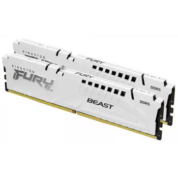 Kingston Technology FURY Beast 32GB 6000MT/s DDR5 CL36 DIMM (2 kpl:n pakkaus) White EXPO