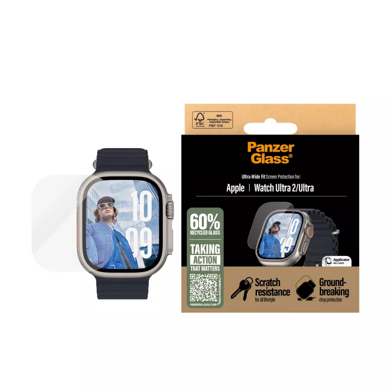 PanzerGlass ® näytönsuojakalvo Apple Watch Ultra 3 | Ultra 2 | Ultra | 49 mm