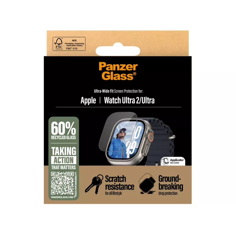 PanzerGlass ® näytönsuojakalvo Apple Watch Ultra 3 | Ultra 2 | Ultra | 49 mm