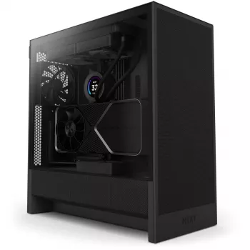 NZXT H5 Flow (2024) Mid Tower ATX -kotelo, musta