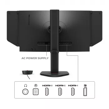 ZOWIE XL2566X+ tietokonenäyttö 62,2 cm (24,5 tuuman) 1920 x 1080 pikseliä Full HD musta