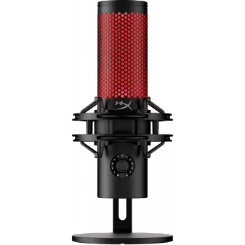 HyperX QuadCast 2 - USB-mikrofoni (musta), podcast-mikrofoni, -7,5 dB, 20–20 000 Hz, 0,05 %, 32 Ω, 24 bit