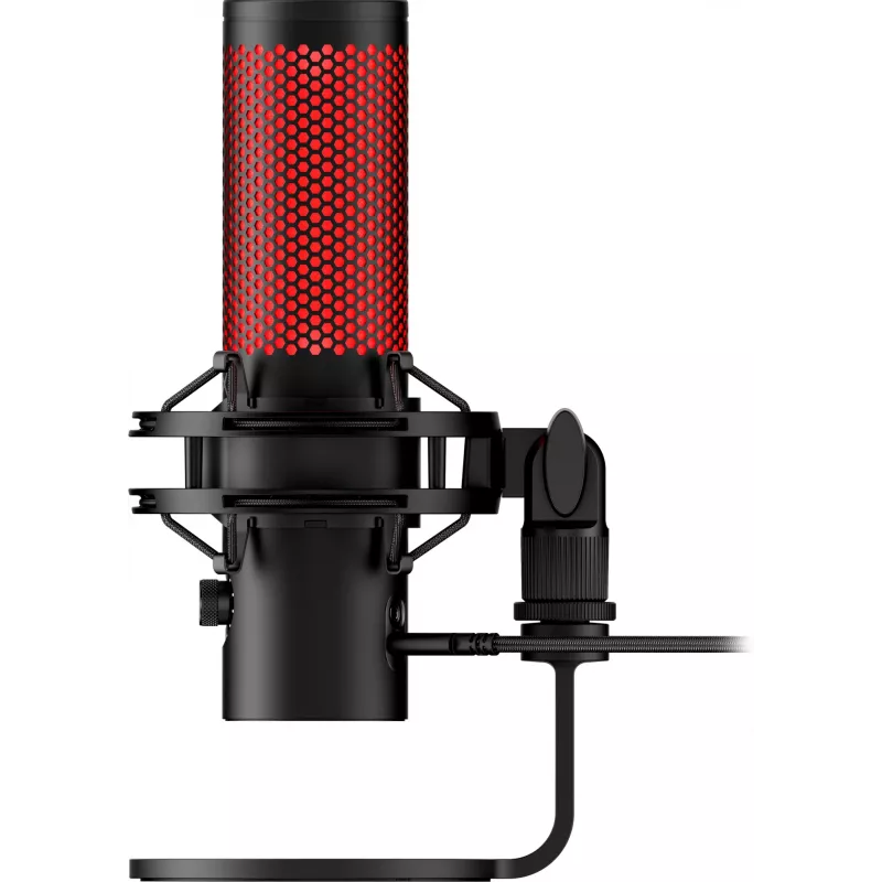 HyperX QuadCast 2 - USB-mikrofoni (musta), podcast-mikrofoni, -7,5 dB, 20–20 000 Hz, 0,05 %, 32 Ω, 24 bit