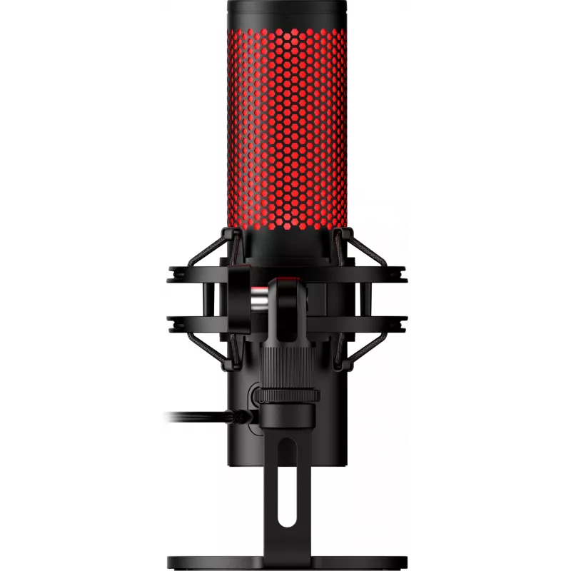 HyperX QuadCast 2 - USB-mikrofoni (musta), podcast-mikrofoni, -7,5 dB, 20–20 000 Hz, 0,05 %, 32 Ω, 24 bit