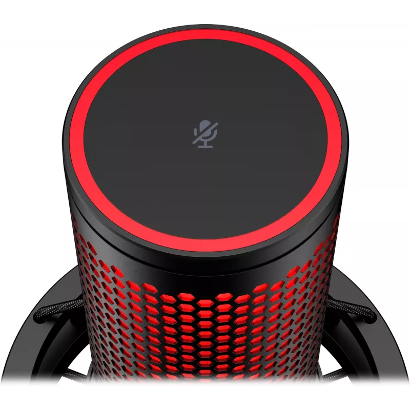 HyperX QuadCast 2 - USB-mikrofoni (musta), podcast-mikrofoni, -7,5 dB, 20–20 000 Hz, 0,05 %, 32 Ω, 24 bit